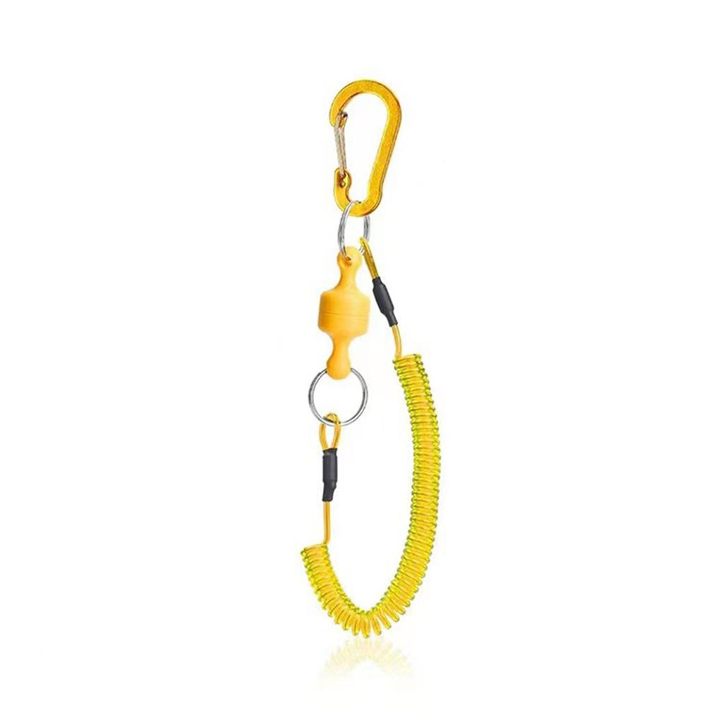 Fishing Magnetic Net Release for Fly Fishing Magnetic Quick Release Keychain Magnetic Clip Release with Coiled Lanyard