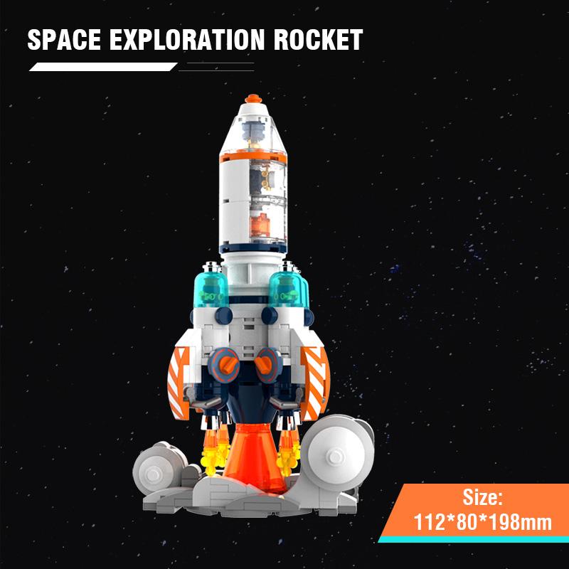 Non-Toxic Creative Aviation Manned Building Blocks Space Astronaut Figure Diy Aerospace Bricks Model Toys For Kids Christmas Gift