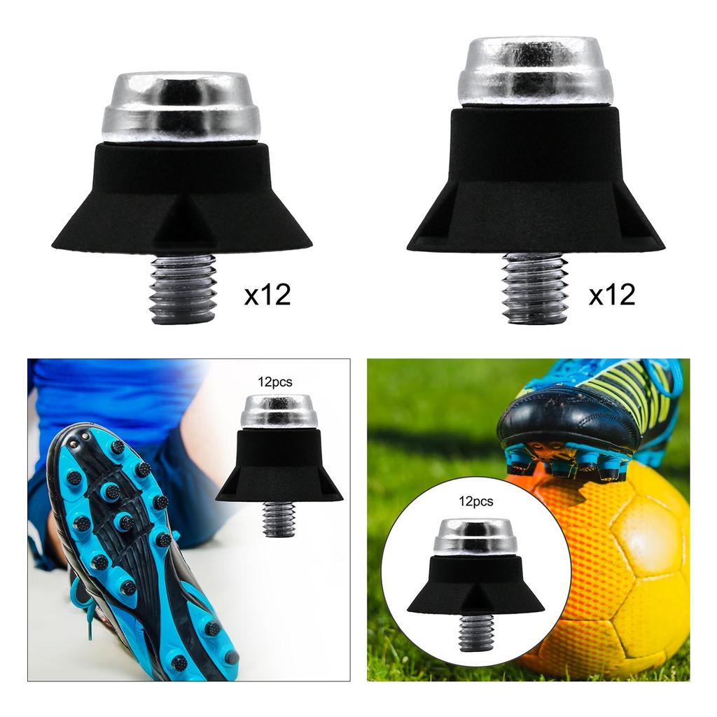 12 Pieces Soccer Boot Cleats Replacement Screw in Thread Screw 5mm Dia Stable Non Slip Football Boot Studs 13/16mm Accessories