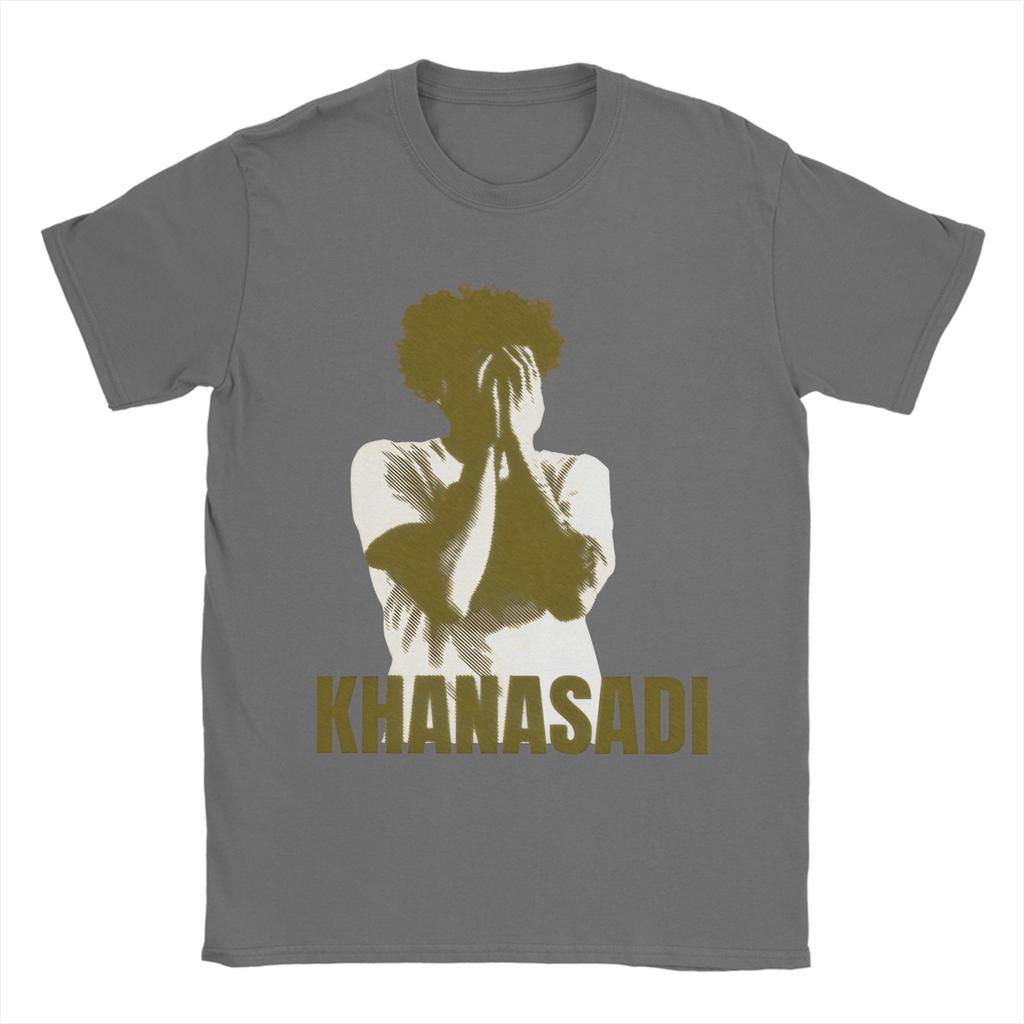 Khan Asadi T Shirts for Unisex Cotton Hipster TShirt Round Neck  Tee Shirt Short Sleeve Clothes 4XL 5XL