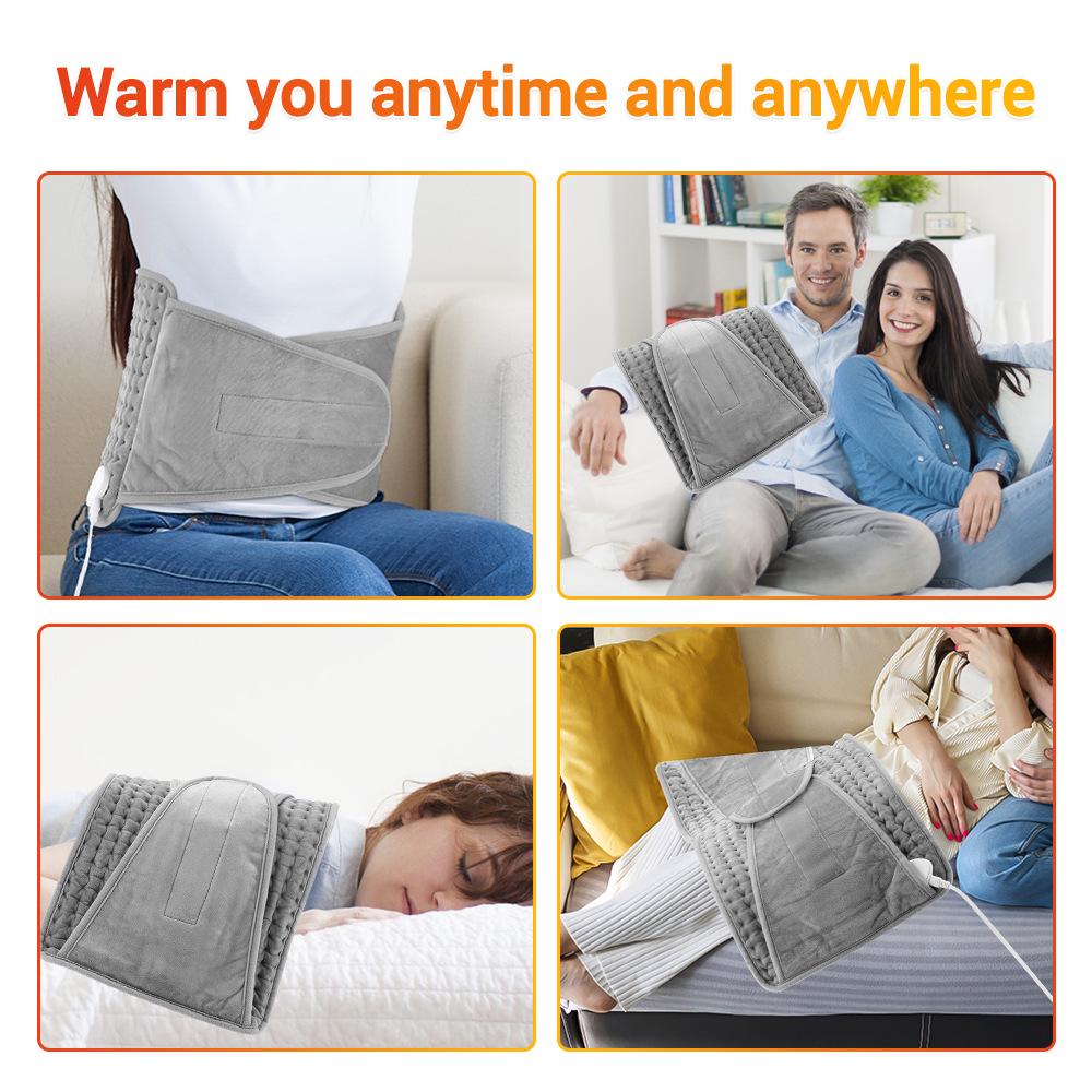 New Winter Lumbar Support Heating Cushion with Velcro Waist Strap