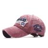 New Soft Top Couple Curved Brim Cap Men's and Women's Old Washed Alphabet Baseball Cap