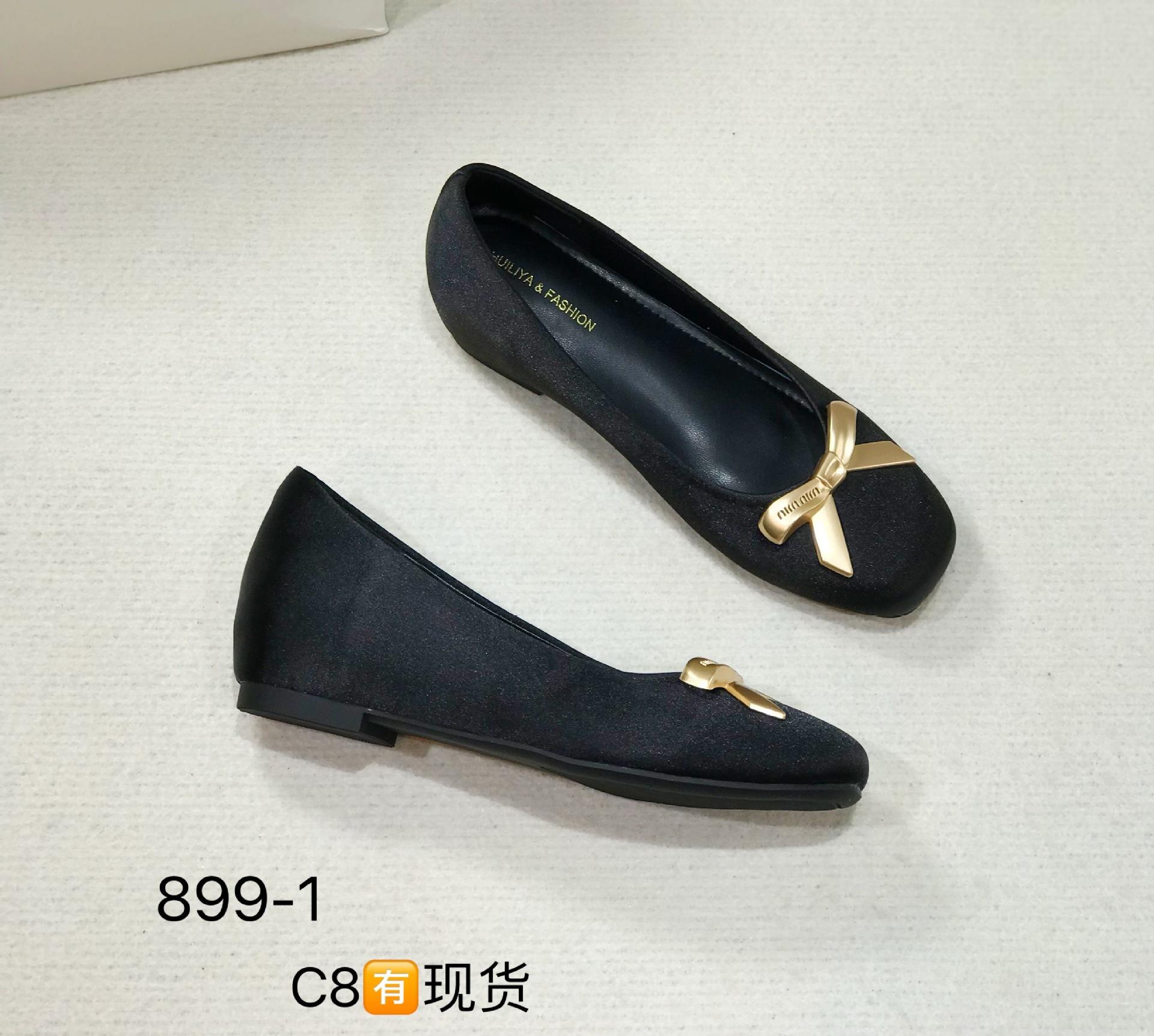 

899-1 Small inner height-increasing women s shoes 2025 autumn and winter new bow buckle with skirt round head single shoes women 40