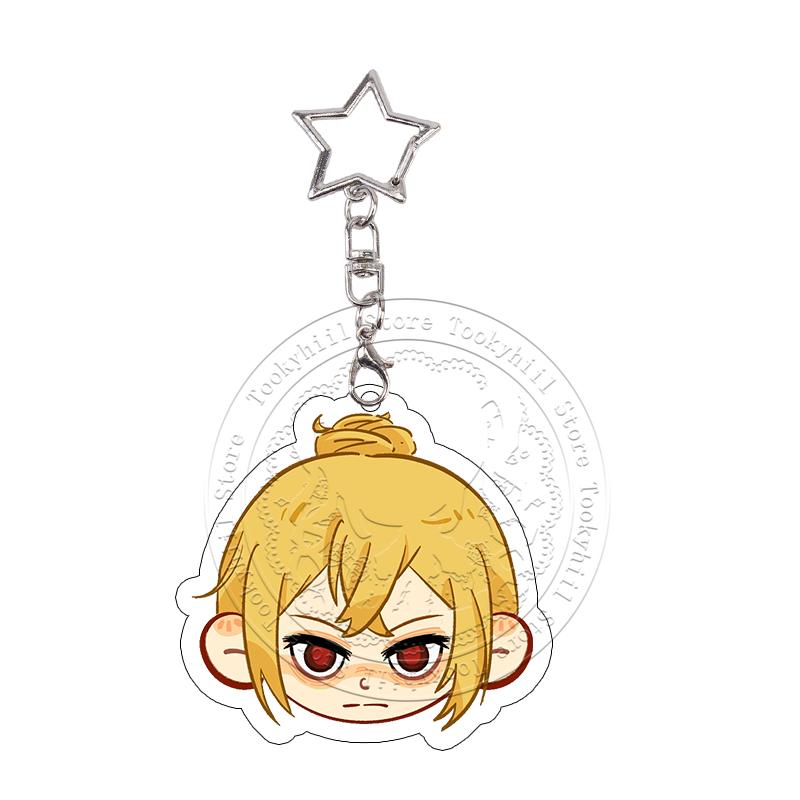 Bungo Stray Dogs Acrylic Keychain Dazai Osamu Edogawa Rampo Nakajima Atsushi Kawaii Exquisite Bag Decoration Keyring Pendant