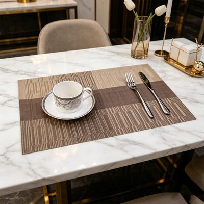 PVC Placemats Heat Resistant Table Mats for Dining Table Simple Waterproof Washable Mats for Kitchen Tableware