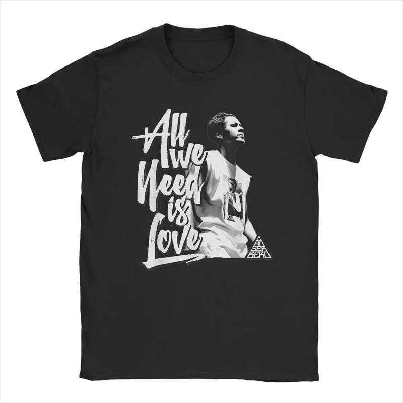 Canserbero All We Need Is Love T Shirt Unisexs Cotton Novelty Crew Nec