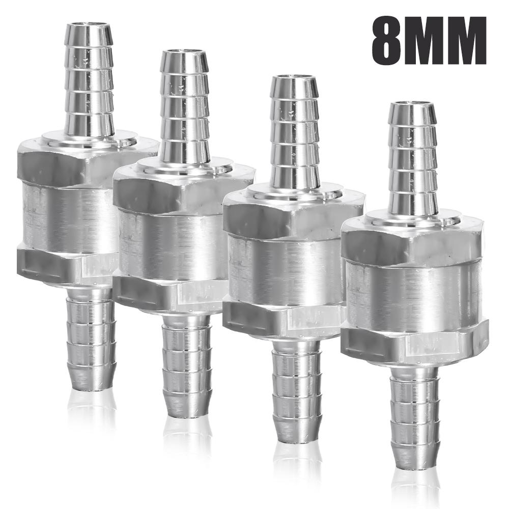Araba Tek Yönlü Kontrol Vanası 6/8/10/12MM Yağ Besleme Bağlantısı El Pompası Alüminyum Alaşımlı Yakıt Geri Dönüşsüz Kontrol Vanası Peugeot Renault için
