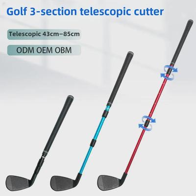 İç ve Dış Mekan Pratiği için Teleskopik Üç Bölümlü Golf Chipping Sopası