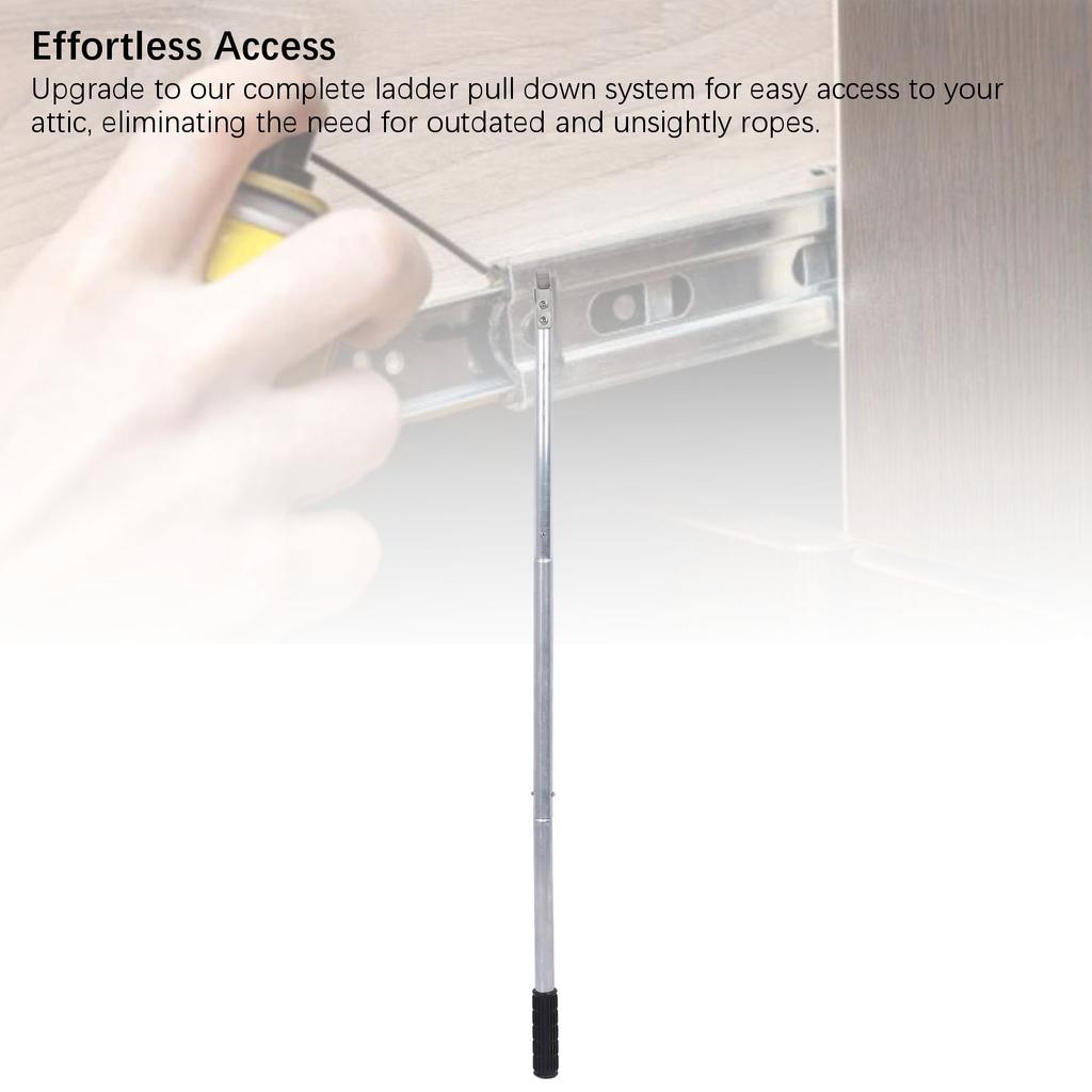 Zestaw Systemu Ciągnięcia Drabiny Metalowe Łączenie Drabina Strychowa System Ciągnięcia w Dół Zestaw z Hakiem do Przechowywania