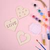 32 Wooden Heart-shaped Handicrafts, Valentine's Day Heart-shaped DIY Adult Handicrafts, Class Gifts, Party Decorations.