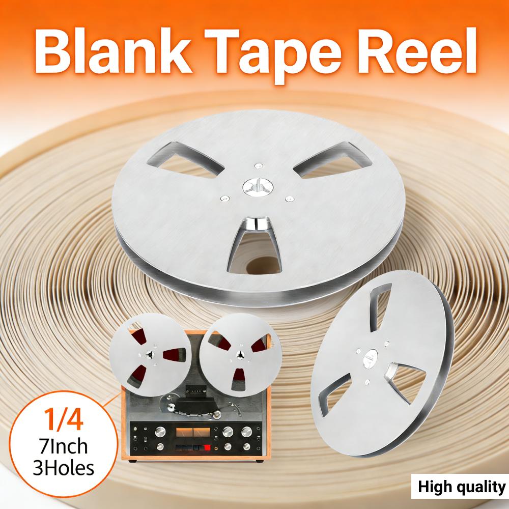 1/4 7 Inch Empty Tape Reel Aluminum Alloy Replacement Opening Machine Part for TEAC Universal for Reel To Reel Tape