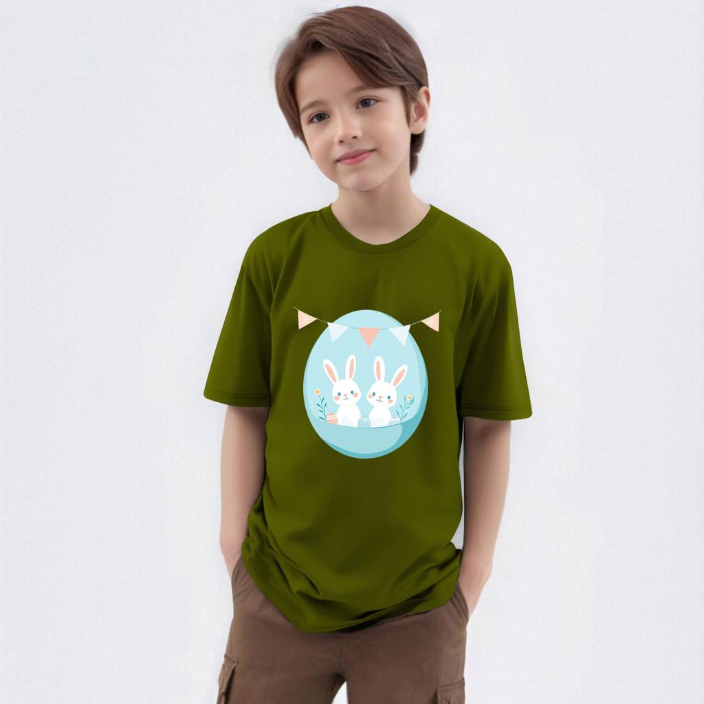 Dětské tištěné tričko s kulatým výstřihem a krátkým rukávem