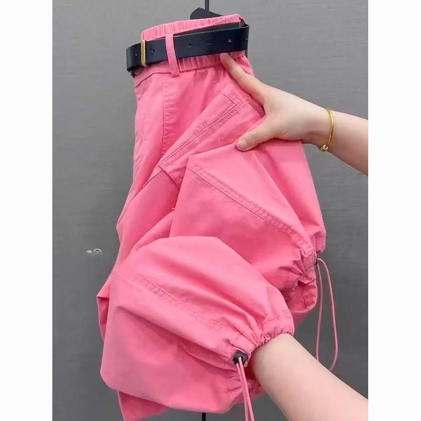Women's High-Waisted Cargo Pants: Modern 2025 Style, Slimming, Loose and Versatile 9/10 Length Harem Fit