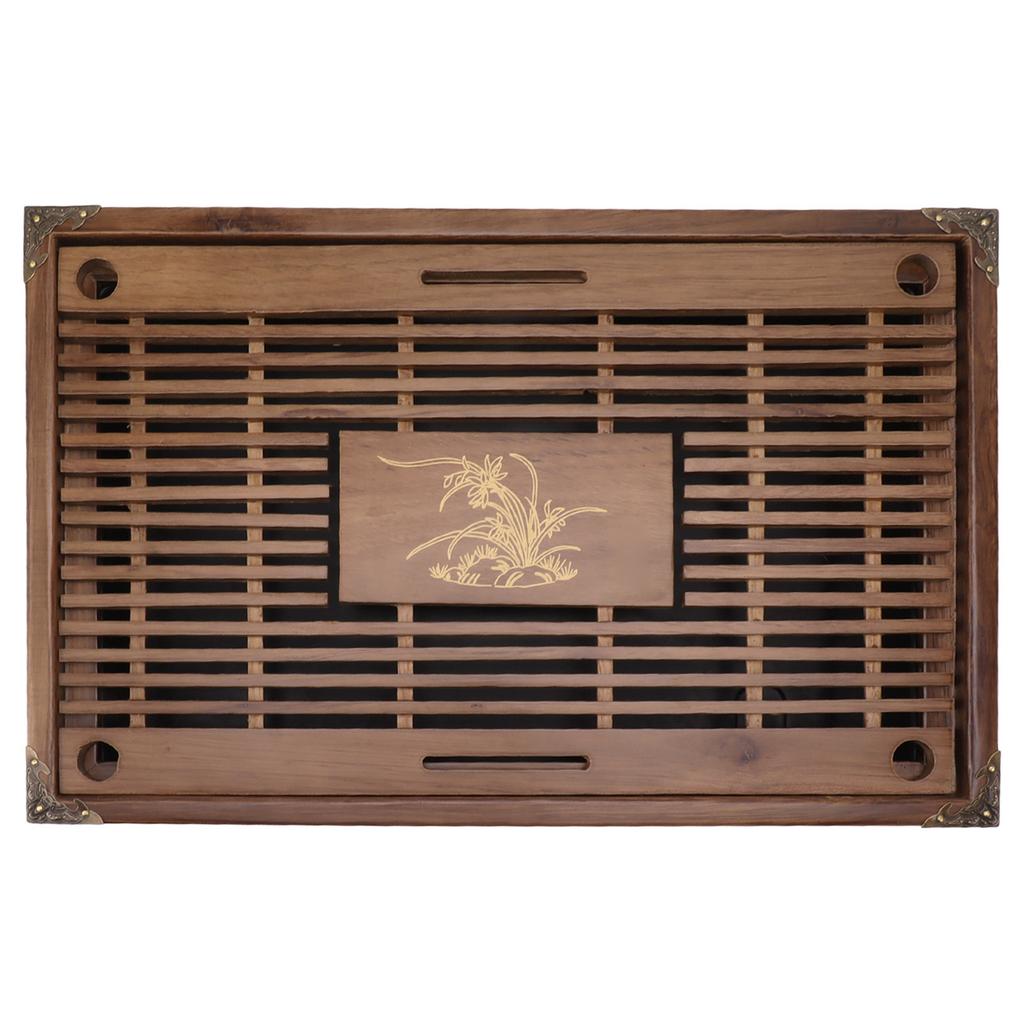 Gongfu Tea Tray Water Storage Drainage Home Decoration Ornament Serving Tray for Office