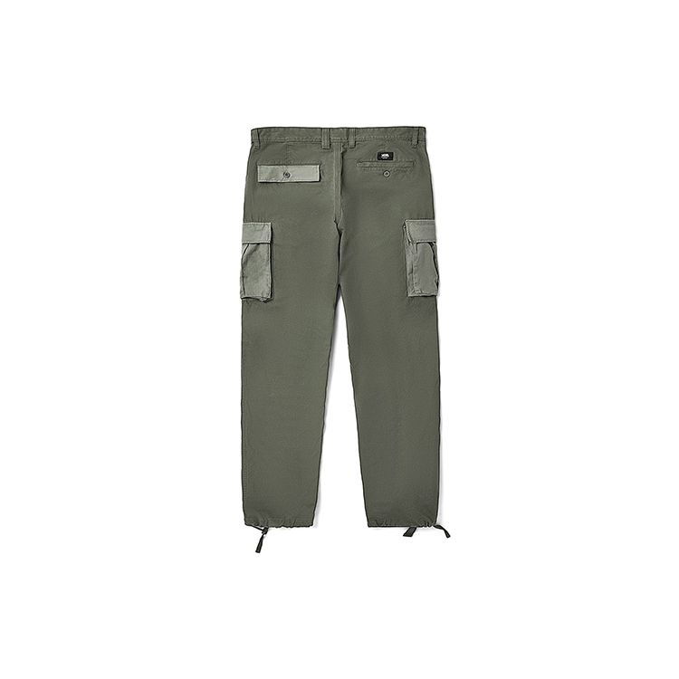 Vans Multi-Pocket Cargo Style Spliced Woven Casual Pants Men bottoms Green VN0A4TS2ZIP