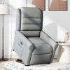 Recliner Chair with Rising Function Light Grey Fabric