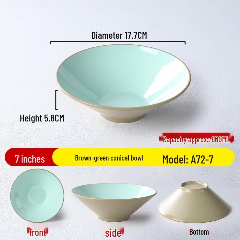 Nordic Style Melamine Noodle Soup Bowl