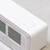 Fuji Boeki Table Clock, Radio-Controlled Digital Alarm Clock, Flip-Style, Snooze Alarm, Backlight, Retro Pop White 60694