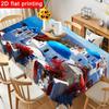 1pc Coastal Village Tablecloth - Vibrant Greek Architecture Design, Durable & Easy-Clean, Perfect for Birthday Party, Holiday Gatherings, Baby Shower,