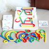 Good Quality Wooden Creative Sticks And Rings Puzzle Intelligence Game Montessori Early Childhood Educational Toys For Kids Gift
