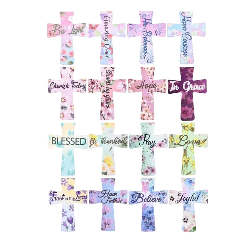 Cross Shaped Leather Bookmark Paper Book Reading Locator Page