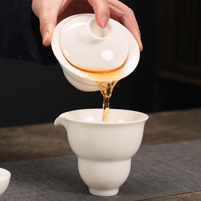 Dehua White Porcelain Kung Fu Travel Tea Set