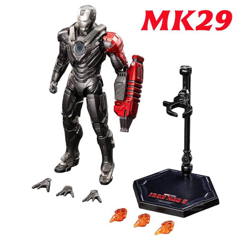 ZD Toys Iron Man MK15 MK16 War Machine MK2 Action Figure Iron Man Mk47 MK35 Red Snapper 1/10 Scale Iron Man Collections Gift