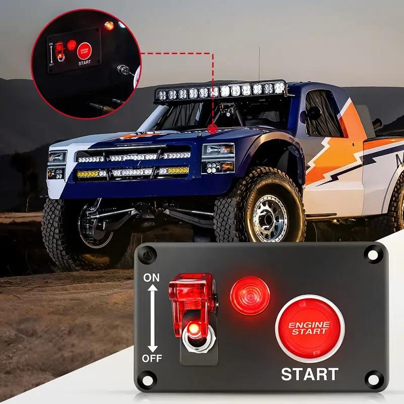 12V Rennwagen Starter Start Stopp Knopf Zündung Licht Kippschalter Panel Automobilzubehör Für Boot Atv Utv