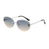Vintage Oval Sunglasses For Women With Uv400 Protection Fashion Beach Travel Accessory