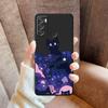 Etui do Motorola Moto G71 G53 G30 G50 G22 Edge40 G51 G73 G52 Edge 20 Pro 30 Lite G60s G32 Pokrowiec Czarny Kot Gwieździsta Noc