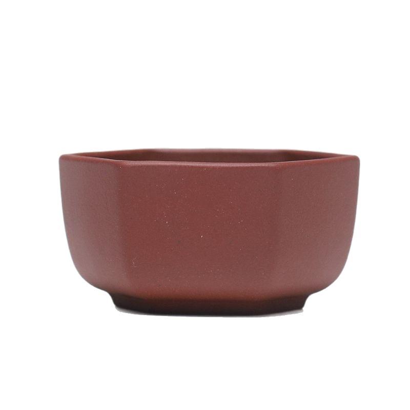 80ml Yixing Purple Clay Hexagonal Teacup Zen Tea Bowl Tea Cup Set Tea-tasting Smelling Cup Chazhan Master Cups Drinkware Craft As Your Choose
