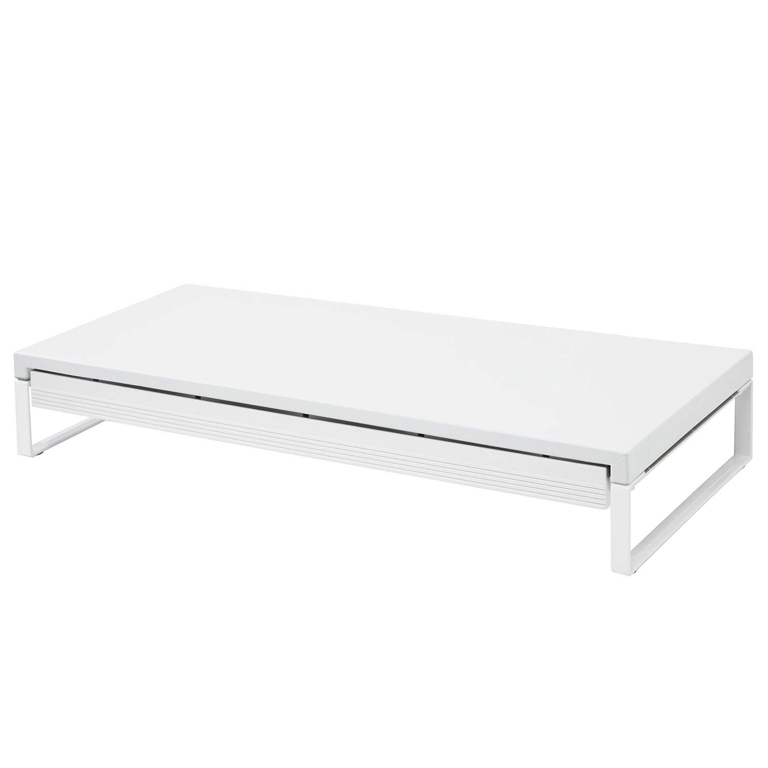 

Подставка для компьютера LIHIT LAB, Подставка для монитора, Настольная подставка, Белая, 59 см шириной x 25 см глубиной x 10 см высотой, с выдвижным ящиком, грузоподъемность 15 кг, A7338-0