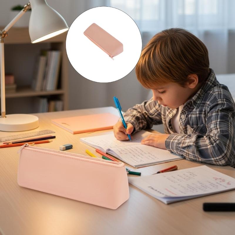 Astuccio in Silicone Impermeabile con Cerniera, Astucci Portapenne con Ampio Scomparto, Borsa Organizzatore Portatile per Penne per Studente Adulto