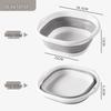 Portable Foldable Washbasin for Dormitory, Travel, Baby, and Foot Washing