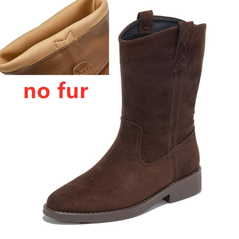 Moda 2025 Nowe Damskie Kowbojki Antypoślizgowe Plisowane Do Połowy Łydki Damskie Botki Duży Rozmiar Modne damskie Botki Biker