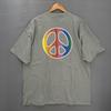 Vintage Hollywood Casino T-Shirt Green Rainbow Peace Sign 2XL Unisex T-Shirt