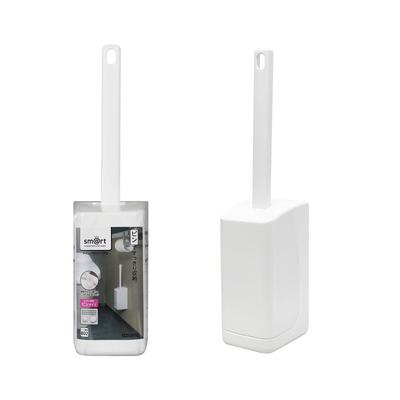 Azuma Toilet Brush Floating Storage Simple Includes Toilet Brush Case Set, Wall-Mounted, Compact, Stand, Monochrome, Design, (sm@rt771)