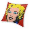Andy Warhol Exhibition Poster Square Pillowcase Polyester Linen Velvet Pattern Zip Decor Pillow Case Room Cushion Cover 18"