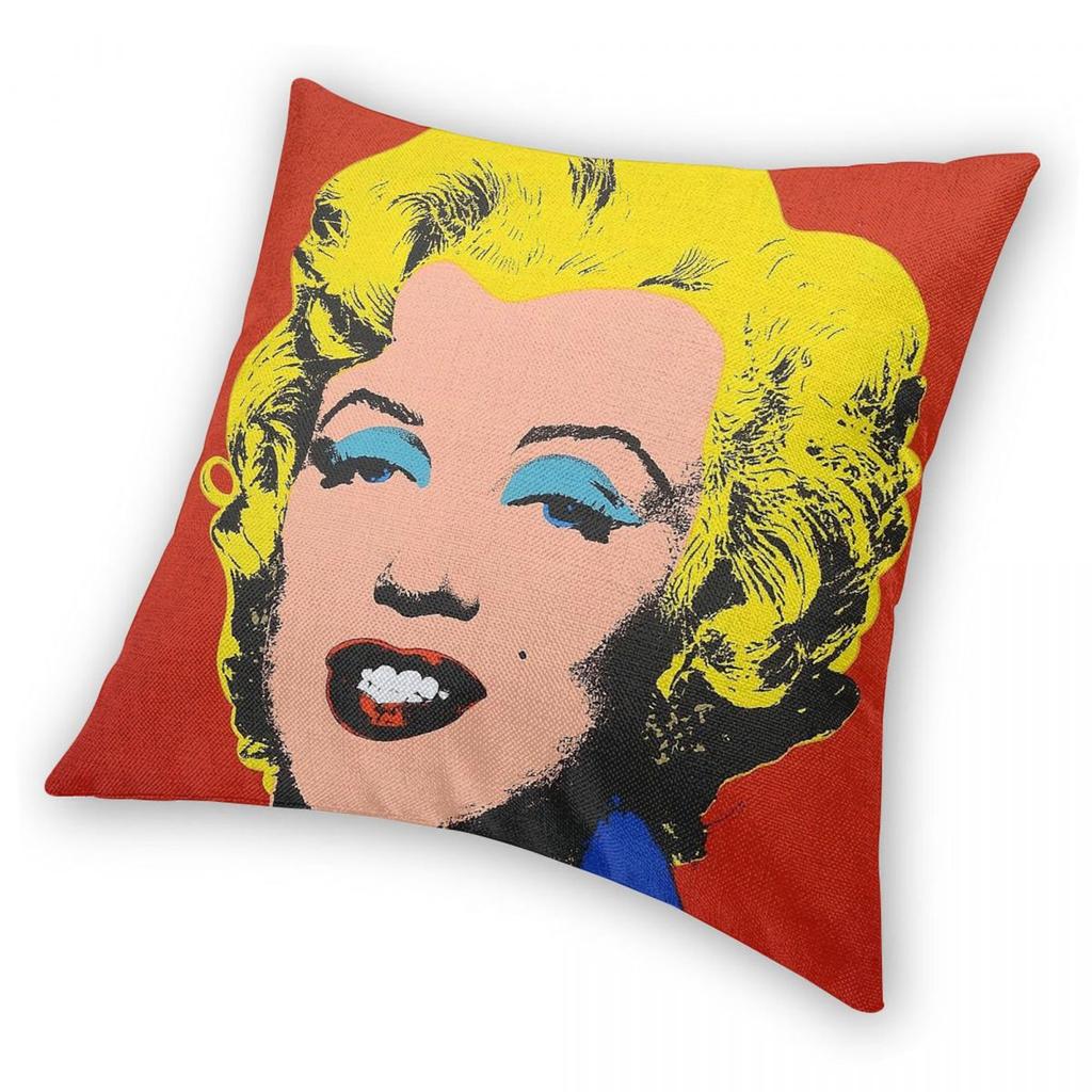 Andy Warhol Exhibition Poster Square Pillowcase Polyester Linen Velvet Pattern Zip Decor Pillow Case Room Cushion Cover 18"