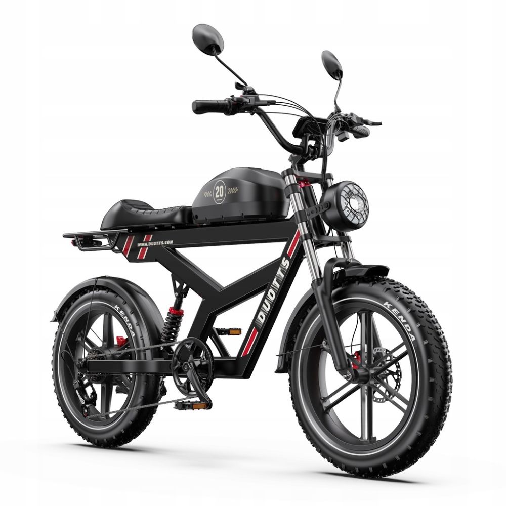 Elektrofahrrad Duotts F20, 750W Motor, 52V 27AH Akku, Höchstgeschwindigkeit 40 km/h, Reichweite 140 km, 20x4.0 Zoll Reifen