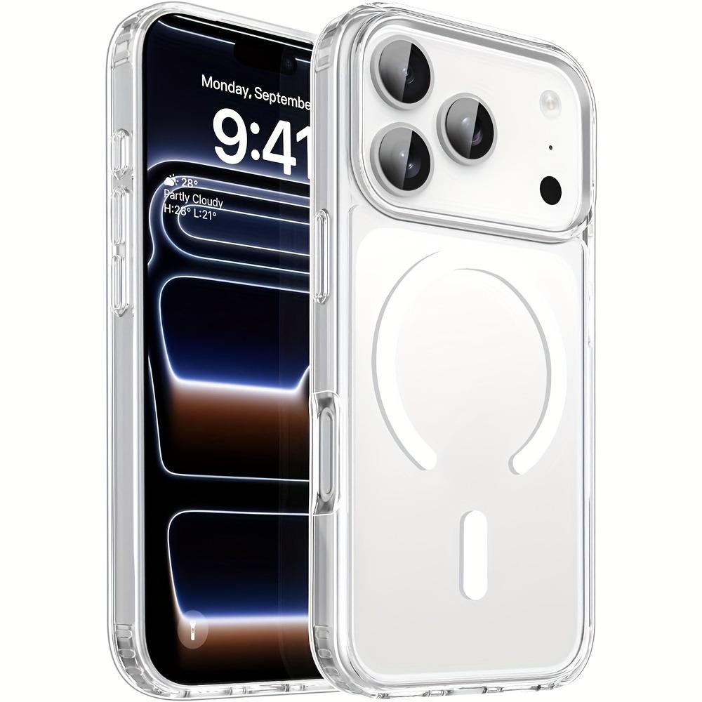 

New Clear for MagSafe Case For iPhone 17Air 16 15 14 13 12 11Pro Max Shockproof Wireless Charging Cover with Magnetic Feature iPhone 11 Pro