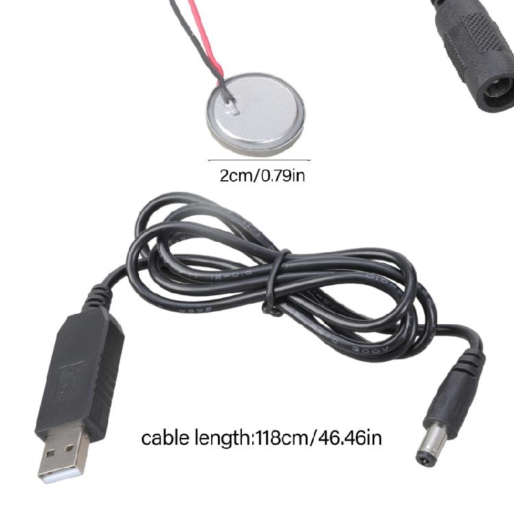 CR2032 Fake Battery Alternative USB 5V To 3V Adapter Battery Replacement For Key Toys Small Devices