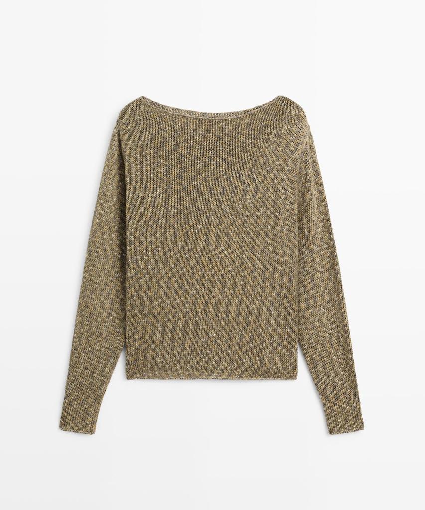 Masimodutti Cotton Boat Neck Sweater