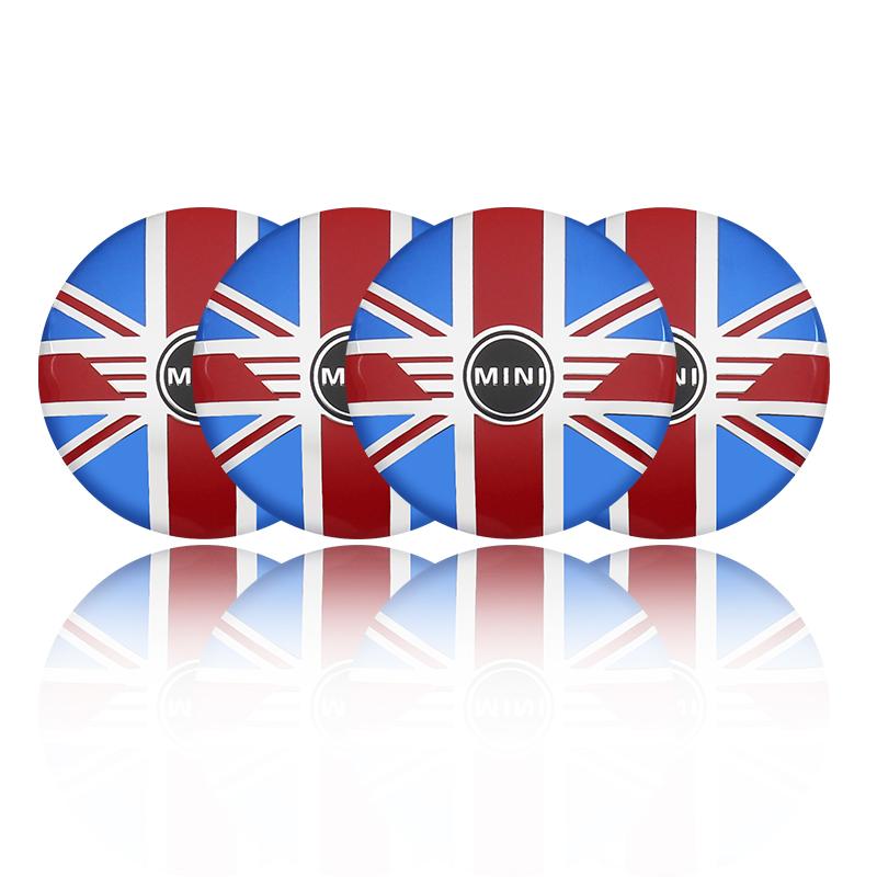 4Pcs 56mm Car Wheel Center Hub Cap Badge Logo Sticker For Mini Cooper One S JCW R55 R56 F55 F56 R57 R58 R60 Countryman Accessory