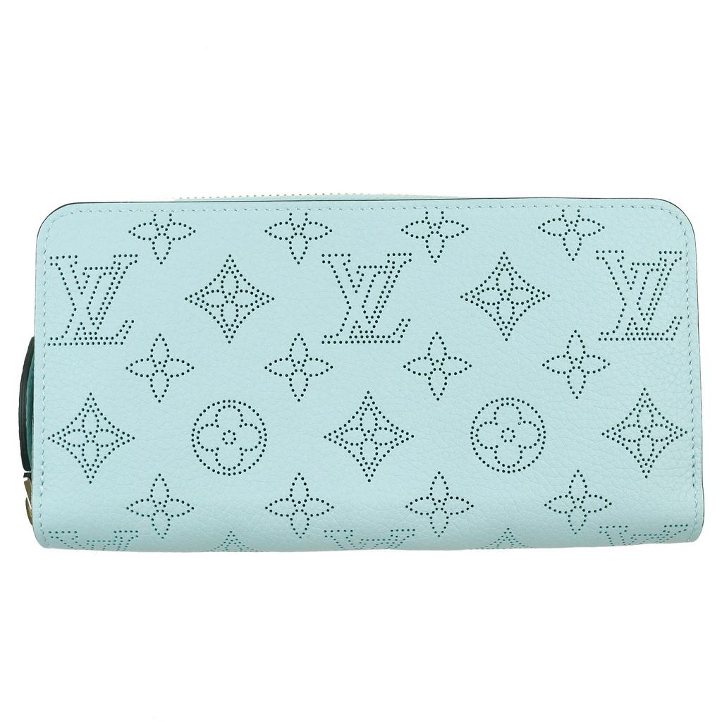 LOUIS VUITTON Purse Monogram Mahina Zippy Wallet Zip Around Mahina Women M82197 Used