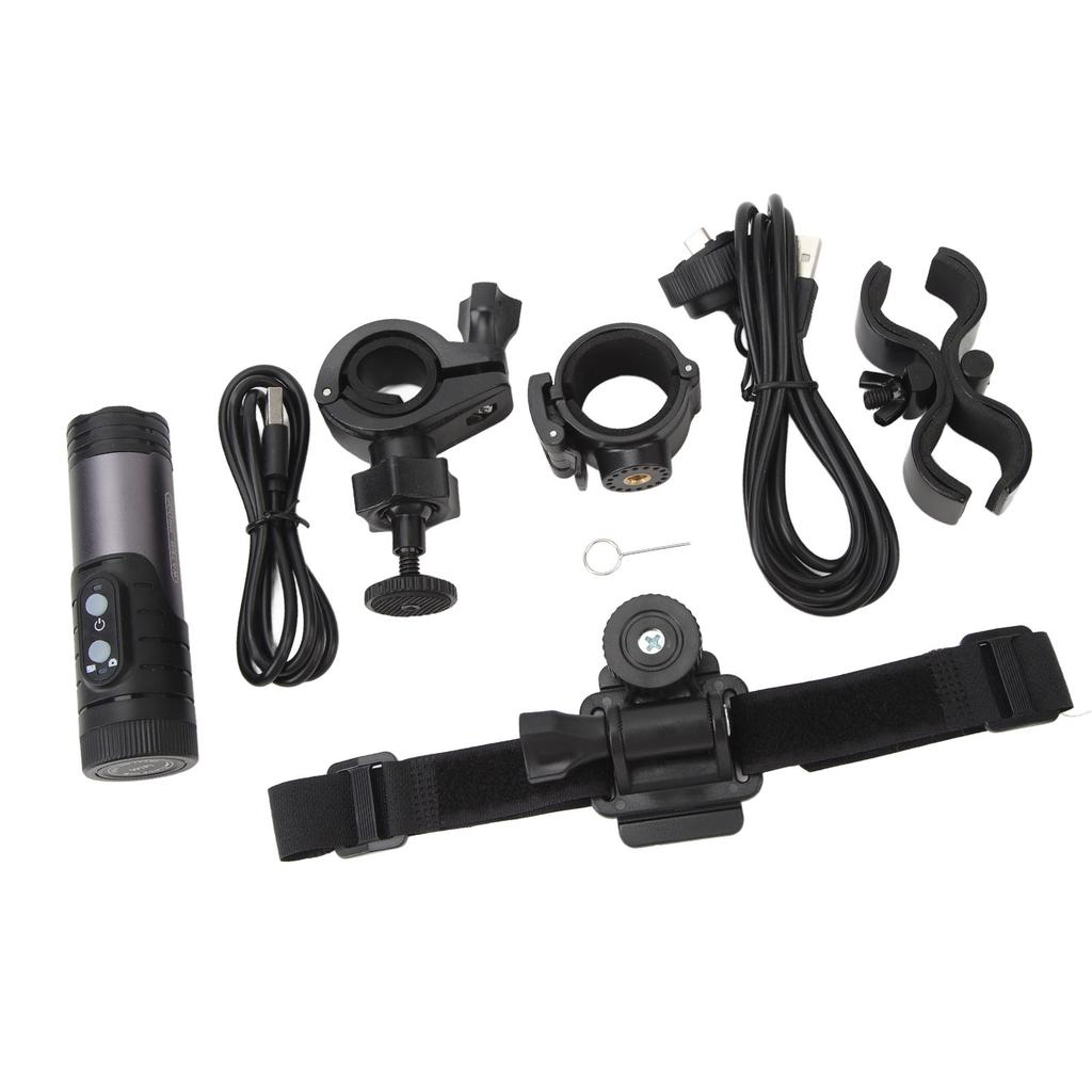 4K Action Camera Waterproof Bike Motorcycle Helmet Camera Anti Shake Sport DV with Waterproof Charging Cable Helmet Bracket   Bracket H68B