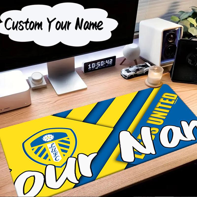 Custom Name Mouse pad Leeds United Crest Legacy Mouse Pad Desk Mat, Non-Slip Rubber Backer Pad For Computer Notebook Gaming Mouse Pad Birthday Gift
