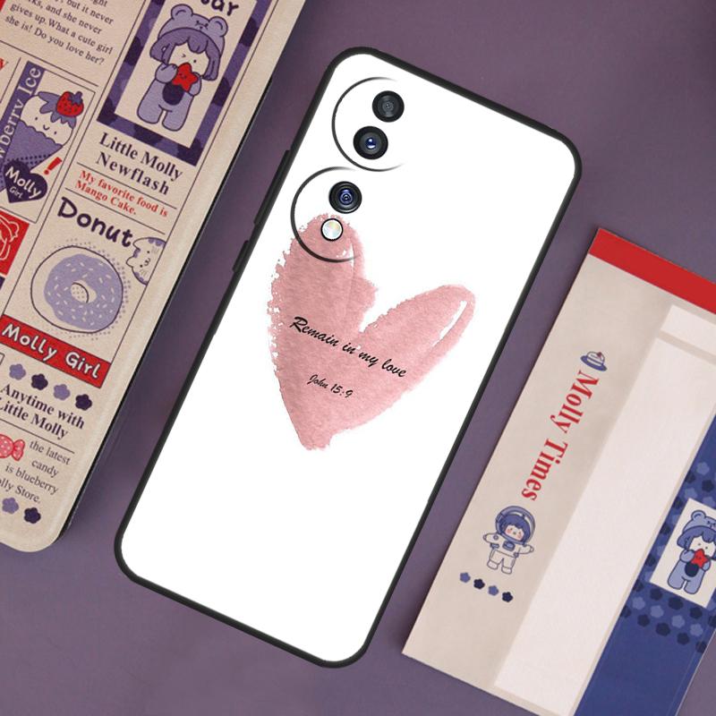 Christian Scripture Case For Honor Magic 6 5 7 Pro Honor 200 Pro 50 70 90 Lite X9b X9a X8b X8a X8 X9 X9c Cover