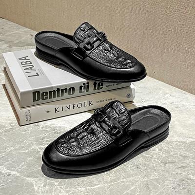 Marken Designer Herren Freizeitschuhe Hohe Qualität Luxus Echtes Leder Hausschuhe 2025 Sommer Halbschuhe Für Herren Mokassin