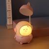 Cartoon Astronaut Cat Desk Lamp USB Rechargeable Flexible Gooseneck Table Reading Light Home Office Bedroom Bedside Night Light